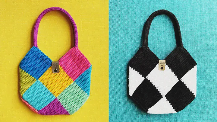 Geometric Bags! (Addi Express or Sentro 22 Needle Circular Knitting Machine Pattern)
