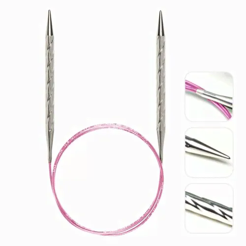 Addi Спицы круговые Addi Unicorn ⌀6.0 мм, 80 см, супергладкие-0