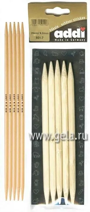 Спицы Addi чулочные бамбук-0