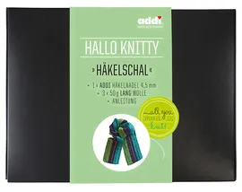 Набор для вязания шарфа Addi Hello Knitty Haekelschal