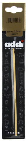 Крючок вязальный Addi, бамбук, 15 см, 545-7-1