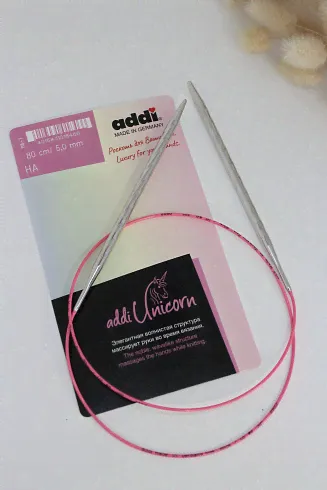 ADDI Unicorn Спицы круговые 80см 5.0mm