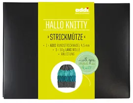 Набор для вязания шапки Addi Hello Knitty Strickmuetze